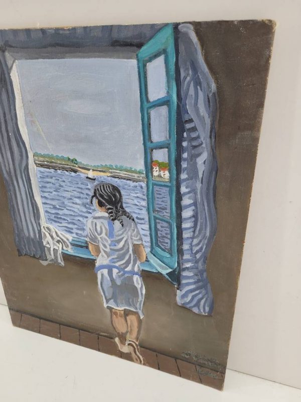 LIENZO "SUEÑOS JUNTO A LA VENTANA" - Imagen 3