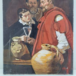 LIENZO "LA TERTULIA DEL VINO"