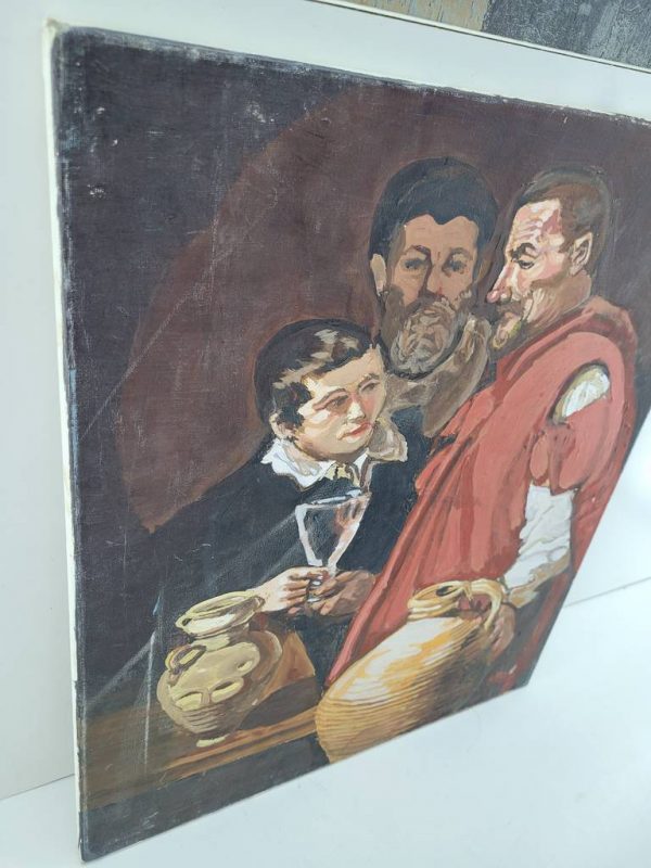 LIENZO "LA TERTULIA DEL VINO" - Imagen 2