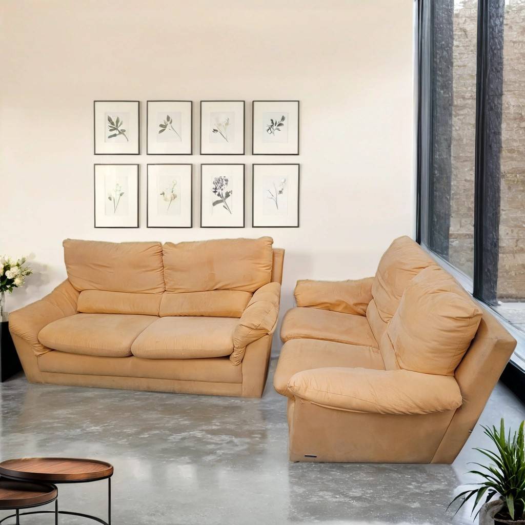 2 SOFÁS DE 3 Y 2 PLAZAS