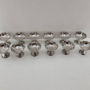 12 COPAS DE ACERO INOXIDABLE