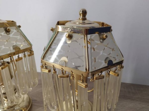 2 LÁMPARAS DORADAS - Imagen 3