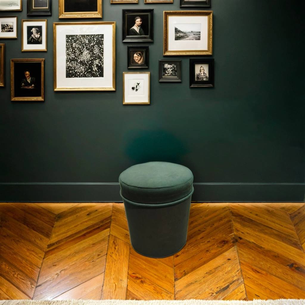 BUTACA DE TERCIOPELO VERDE