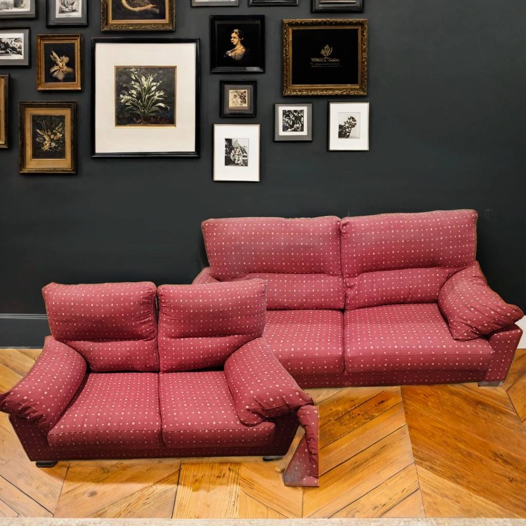 2 SOFÁS ROJOS