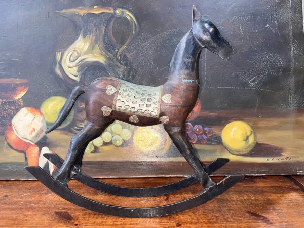 CABALLITO DE MADERA Y FORJA - Imagen 2