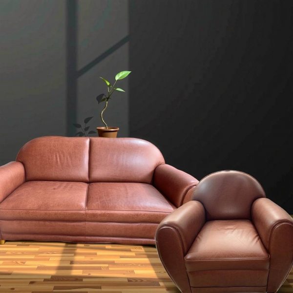 SOFÁ DE 2 PLAZAS Y SILLÓN