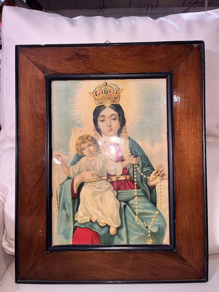 MARCO ANTIGUO CON LÁMINA - Imagen 2