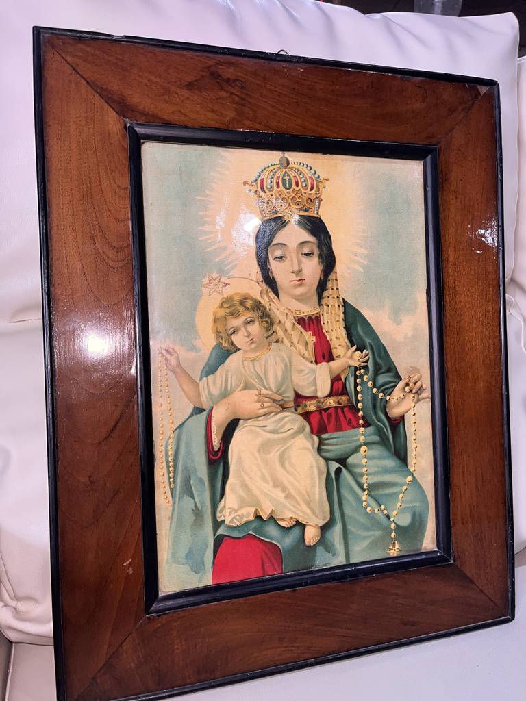 MARCO ANTIGUO CON LÁMINA - Imagen 4