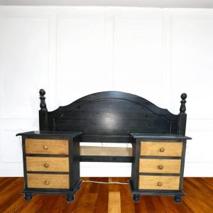 CABEZAL Y 2 MESITAS DE NOCHE