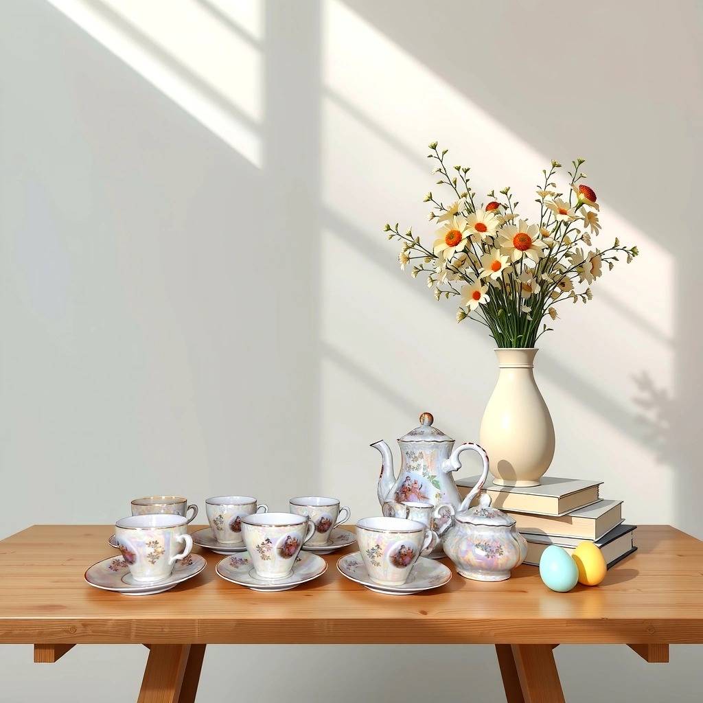 JUEGO DE CAFÉ DE PORCELANA