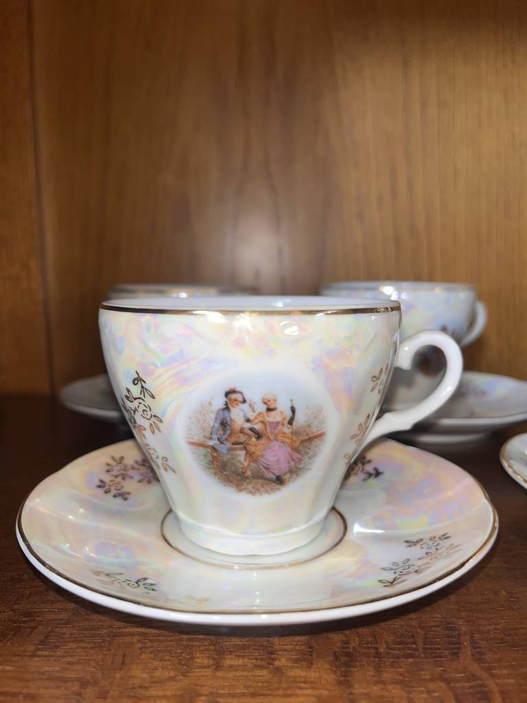 JUEGO DE CAFÉ DE PORCELANA - Imagen 4