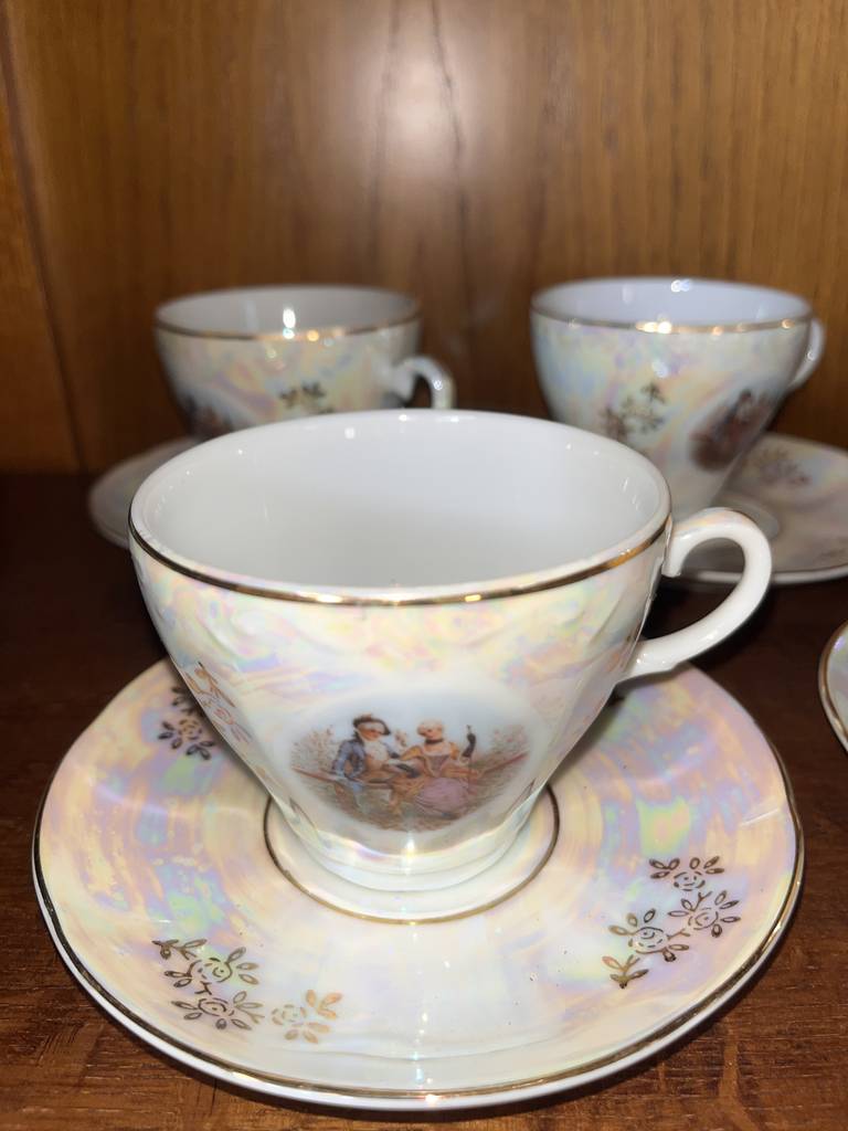 JUEGO DE CAFÉ DE PORCELANA - Imagen 5