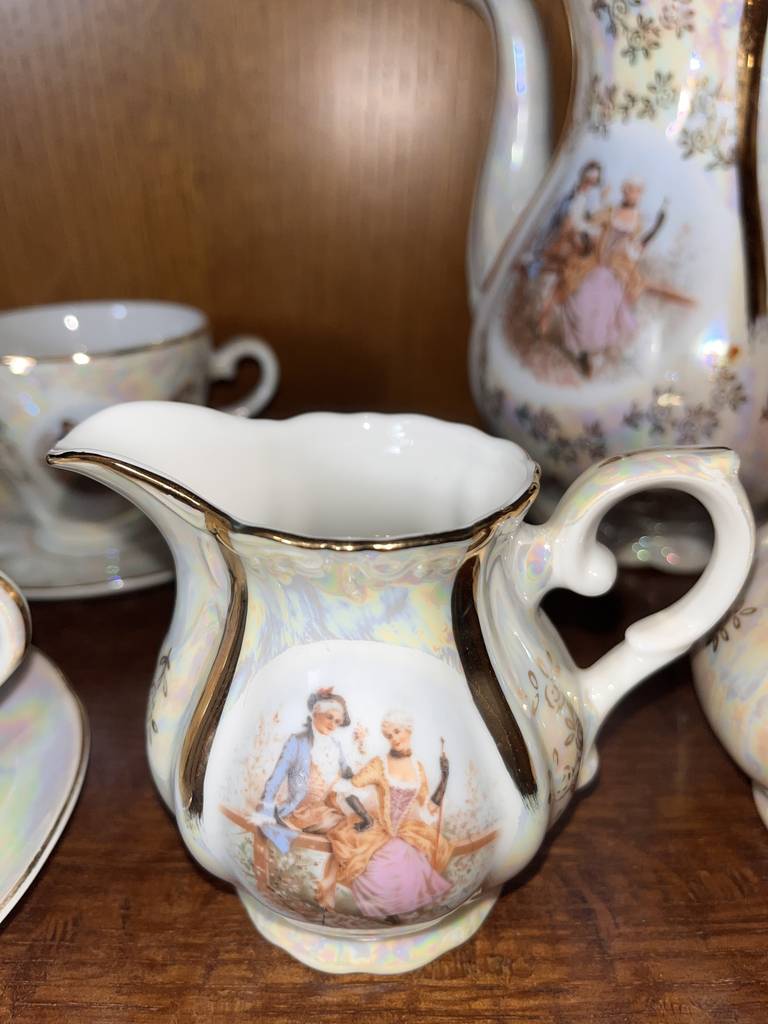 JUEGO DE CAFÉ DE PORCELANA - Imagen 8