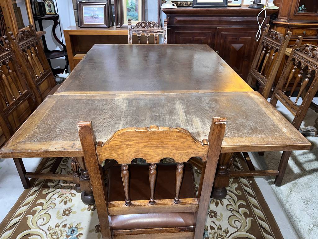 MESA EXTENSIBLE Y 6 SILLAS - Imagen 6