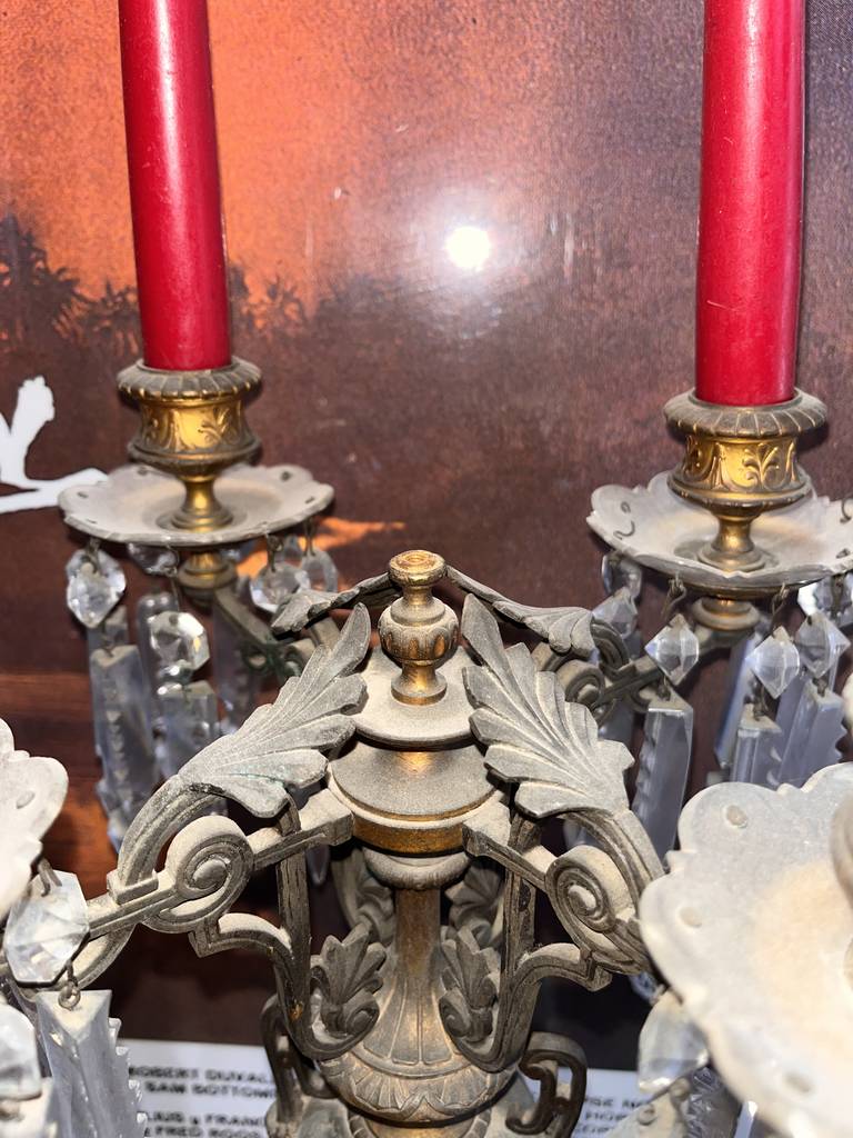 2 CANDELABROS DE BRONCE - Imagen 6