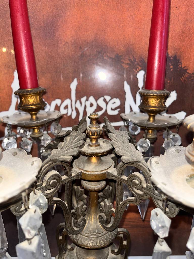 2 CANDELABROS DE BRONCE - Imagen 8