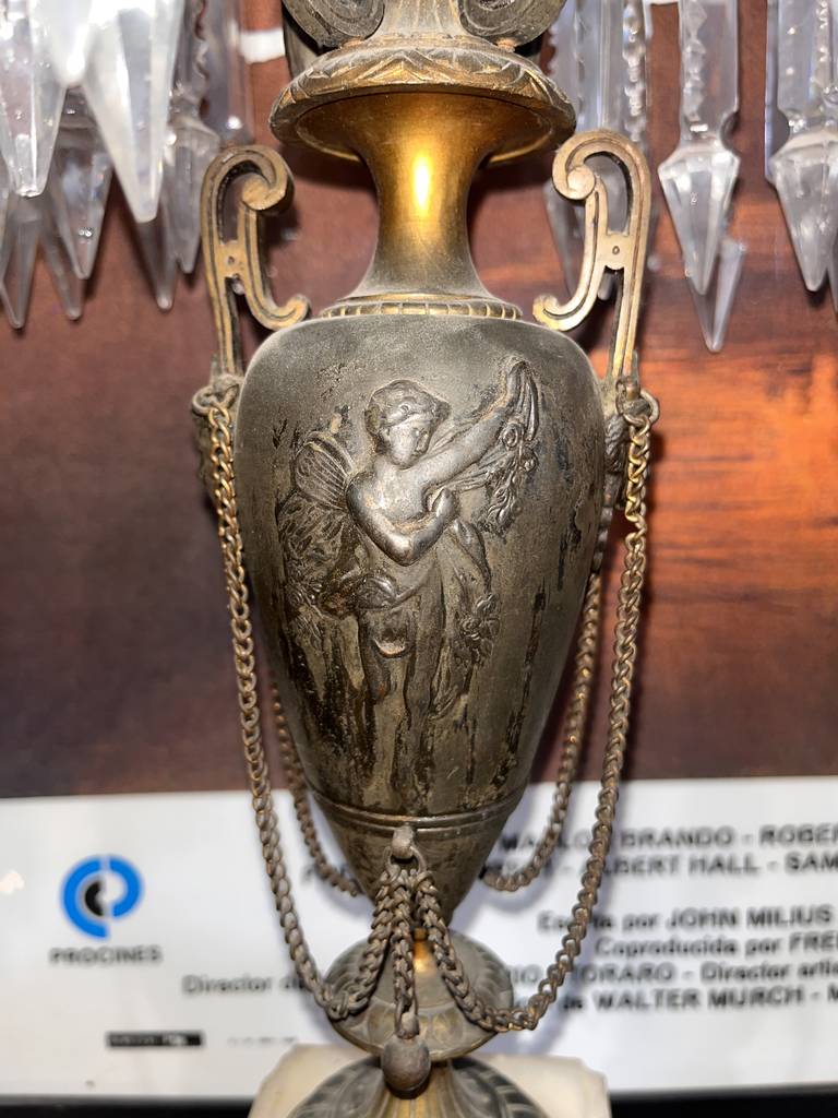 2 CANDELABROS DE BRONCE - Imagen 10