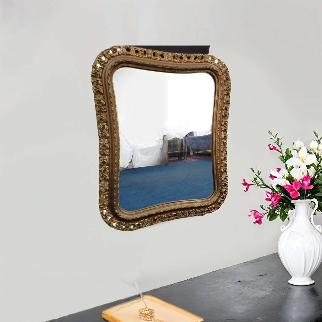 ESPEJO VINTAGE DORADO