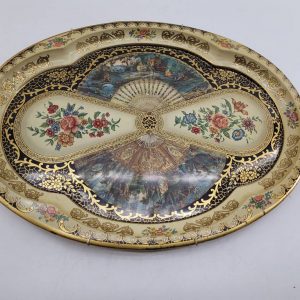 BANDEJA METÁLICA DECORATIVA