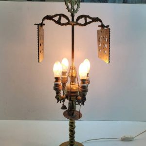 LÁMPARA DE MESA DE BRONCE