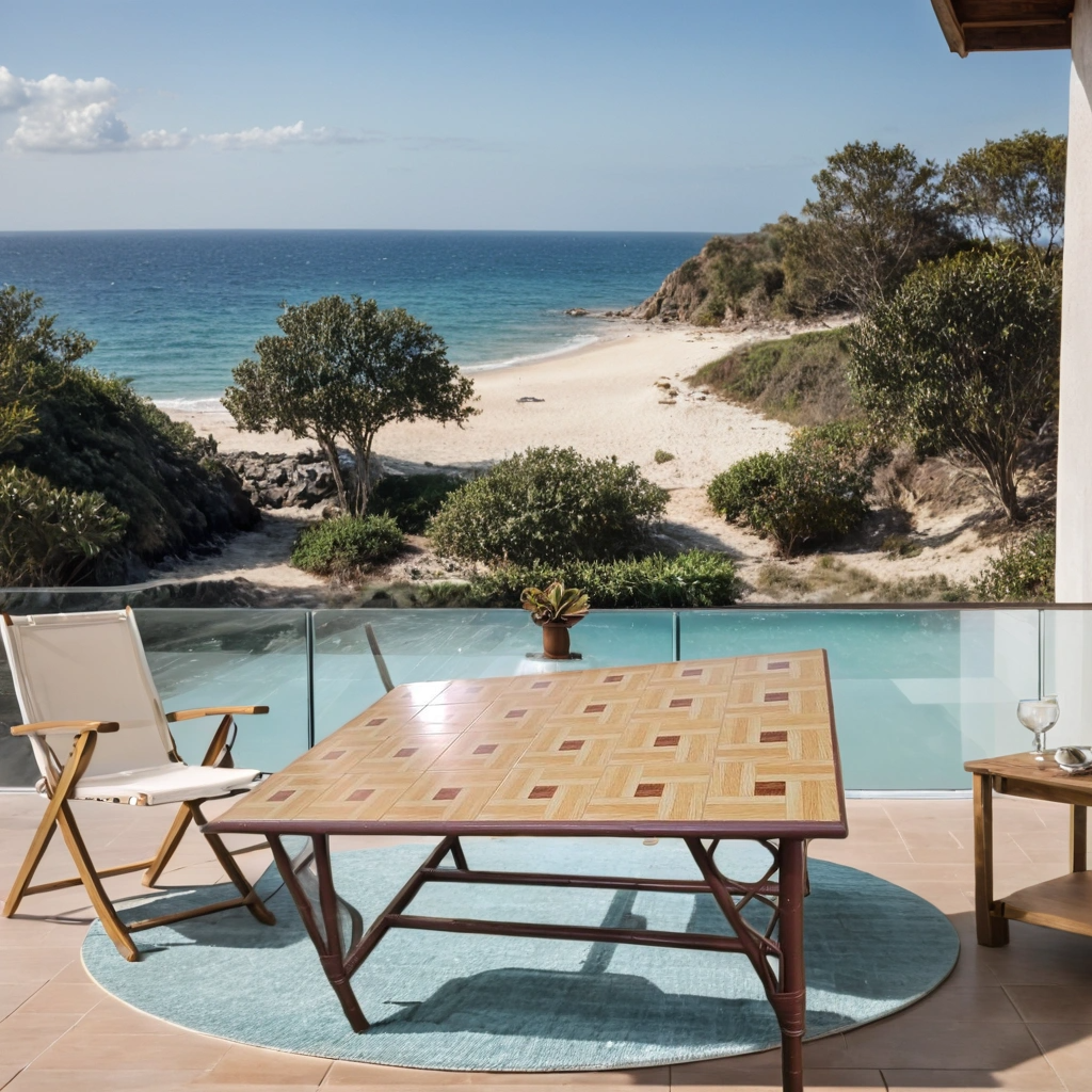 MESA DE BAMBÚ VINTAGE