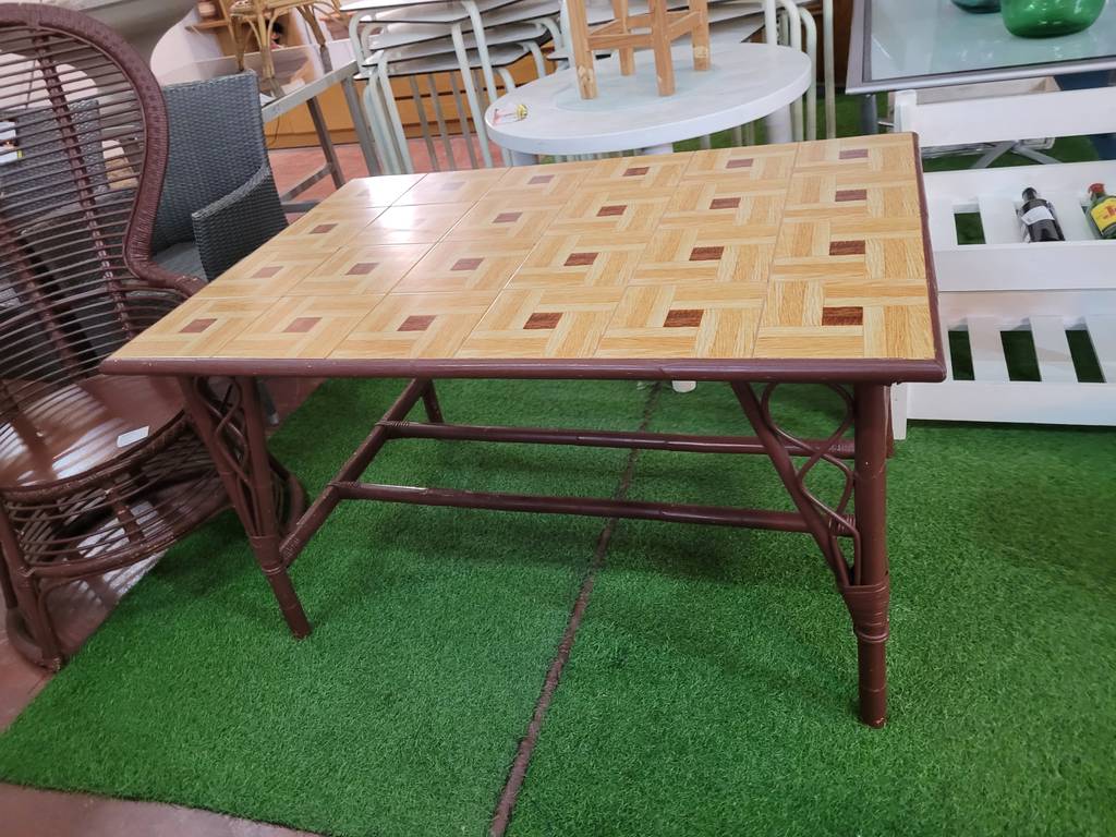 MESA DE BAMBÚ VINTAGE - Imagen 3