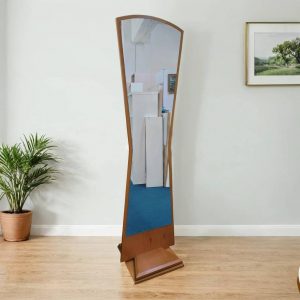 ESPEJO DE PIE GIRATORIO CON PERCHERO