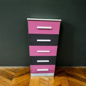 CAJONERA ROSA Y NEGRA