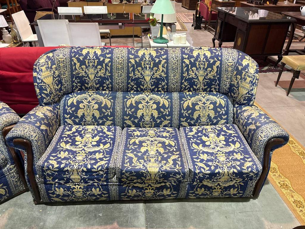 CONJUNTO DE SOFÁ Y SILLÓN VINTAGE - Imagen 3