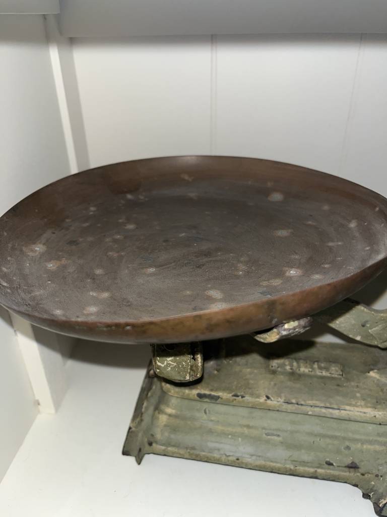 ANTIGUA BÁSCULA CON PESAS - Imagen 7