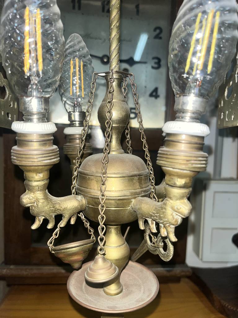 LÁMPARA CLÁSICA DE BRONCE - Imagen 4