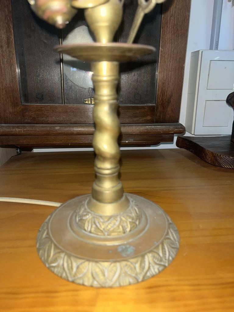 LÁMPARA CLÁSICA DE BRONCE - Imagen 5