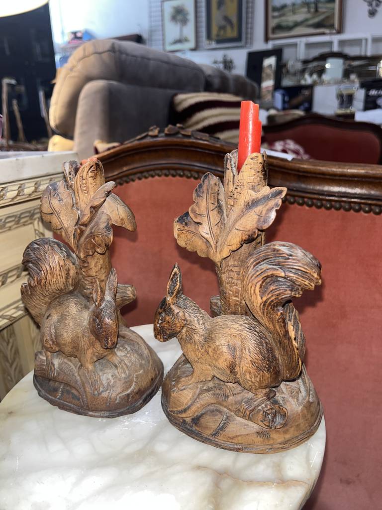 2 CANDELABROS ANTIGUOS - Imagen 3