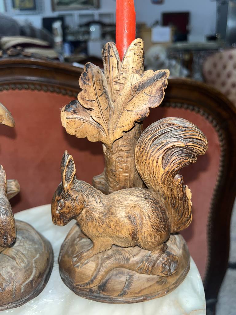 2 CANDELABROS ANTIGUOS - Imagen 4