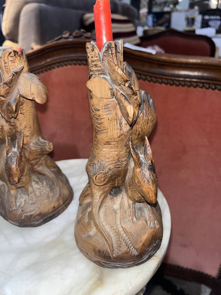 2 CANDELABROS ANTIGUOS - Imagen 7