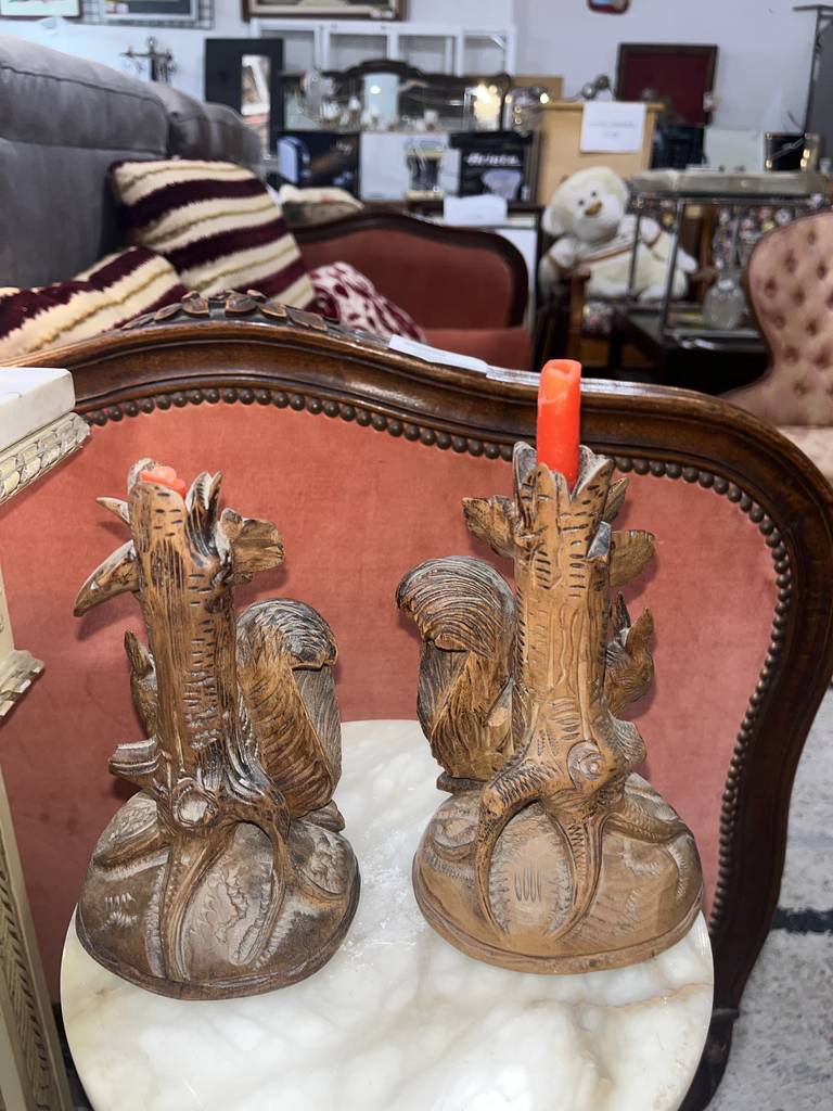 2 CANDELABROS ANTIGUOS - Imagen 8