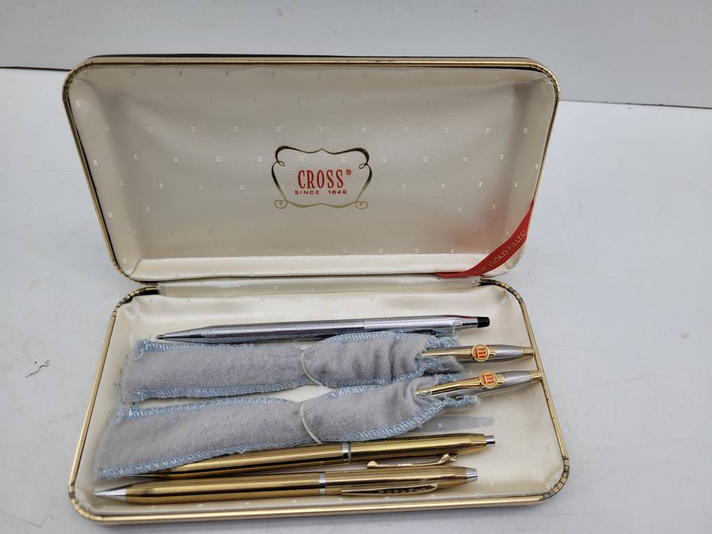 SET DE 5 BOLIGRAFOS VINTAGE