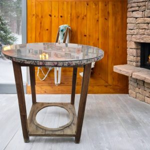 MESA CAMILLA CON CRISTAL