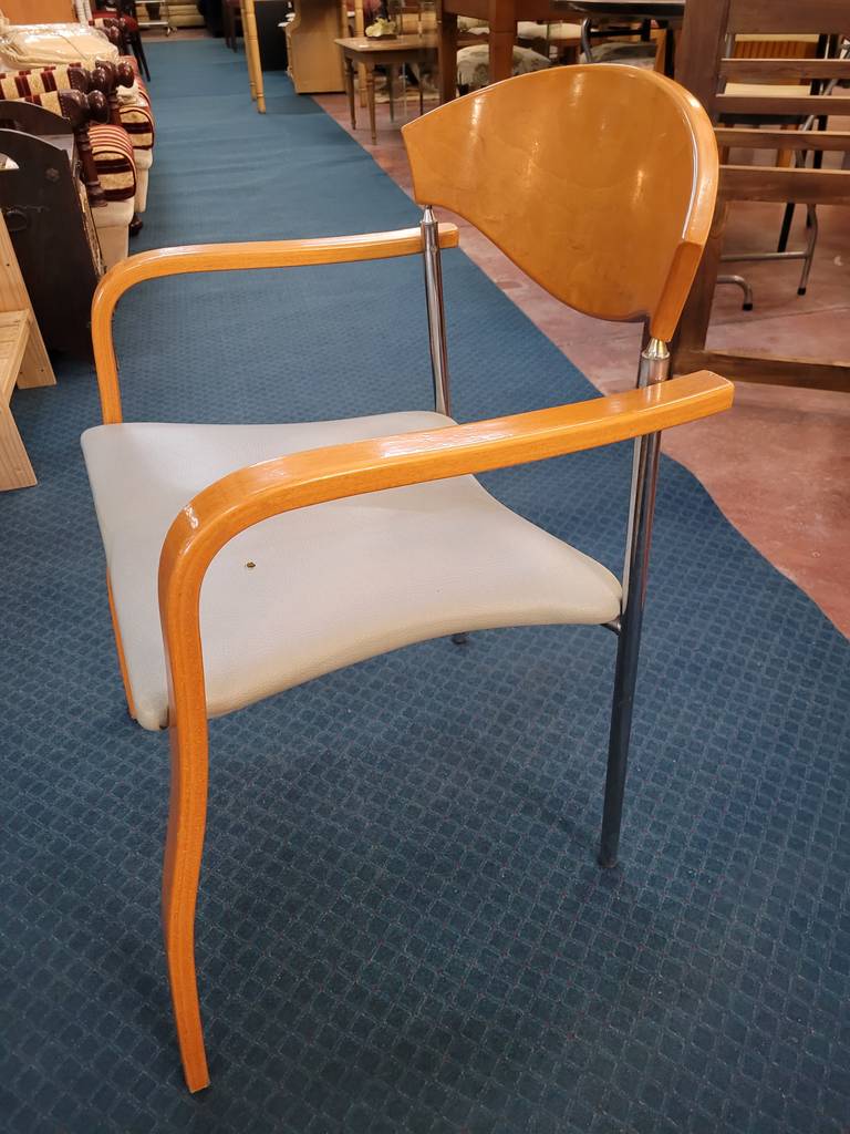 SILLA DE MADERA Y METAL - Imagen 5