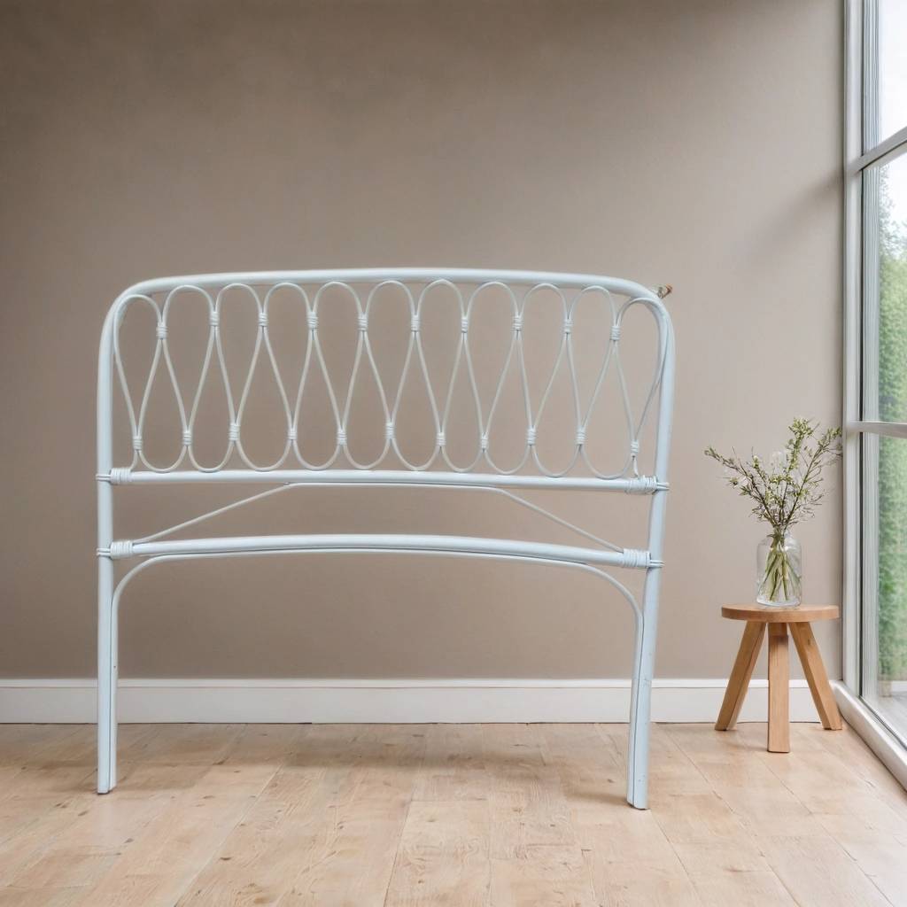 CABECERO DE CAÑA BLANCO