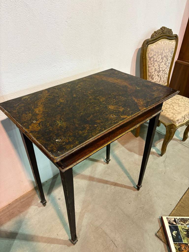 MESA ANTIGUA VETEADA - Imagen 2