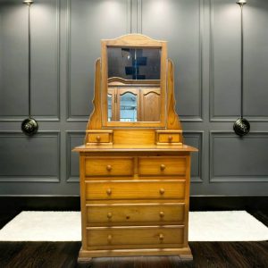 CÓMODA PROVENZAL CON ESPEJO