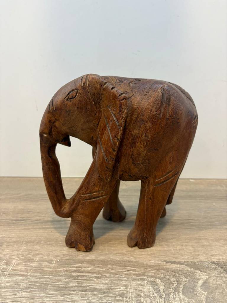 FIGURA DE ELEFANTE DE MADERA - Imagen 2