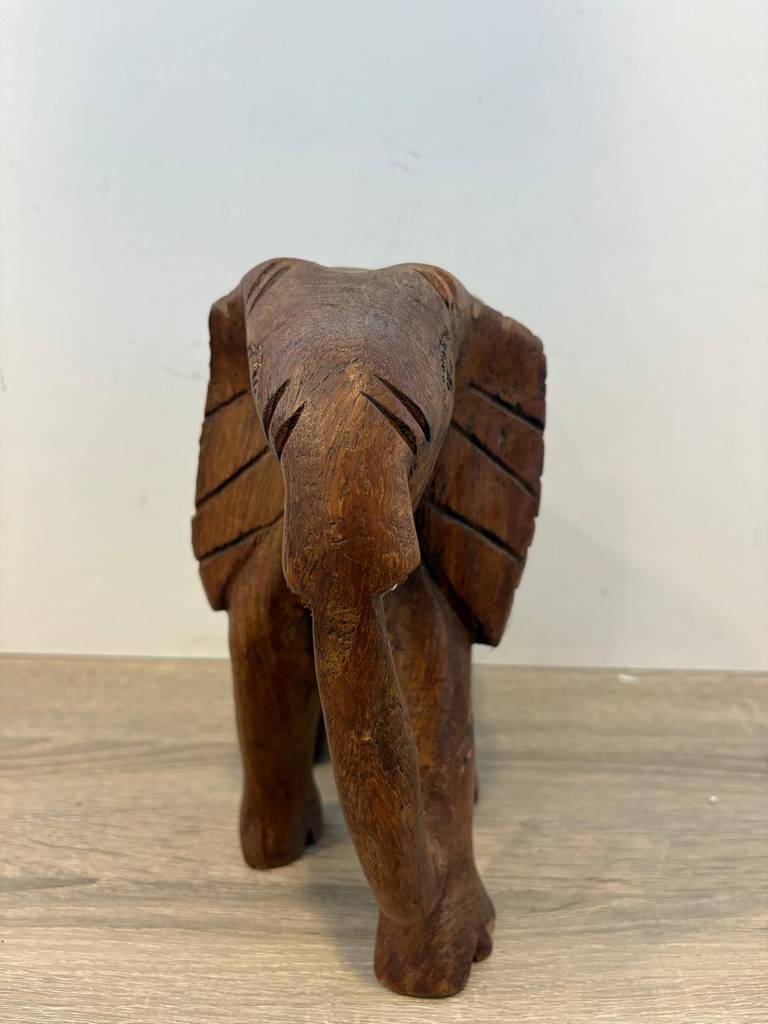 FIGURA DE ELEFANTE DE MADERA - Imagen 3
