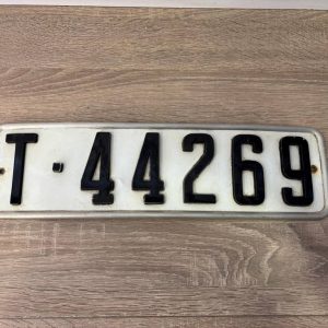 MATRÍCULA DE COCHE CLÁSICA