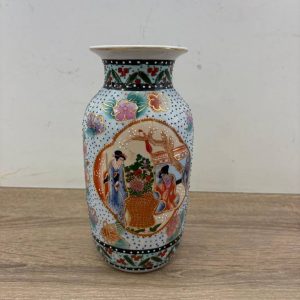 JARRÓN DE CERÁMICA DECORADO