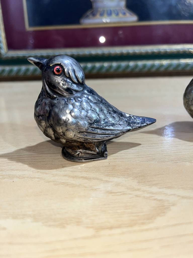 SALERO Y PIMENTERO DE ALPACA - Imagen 6