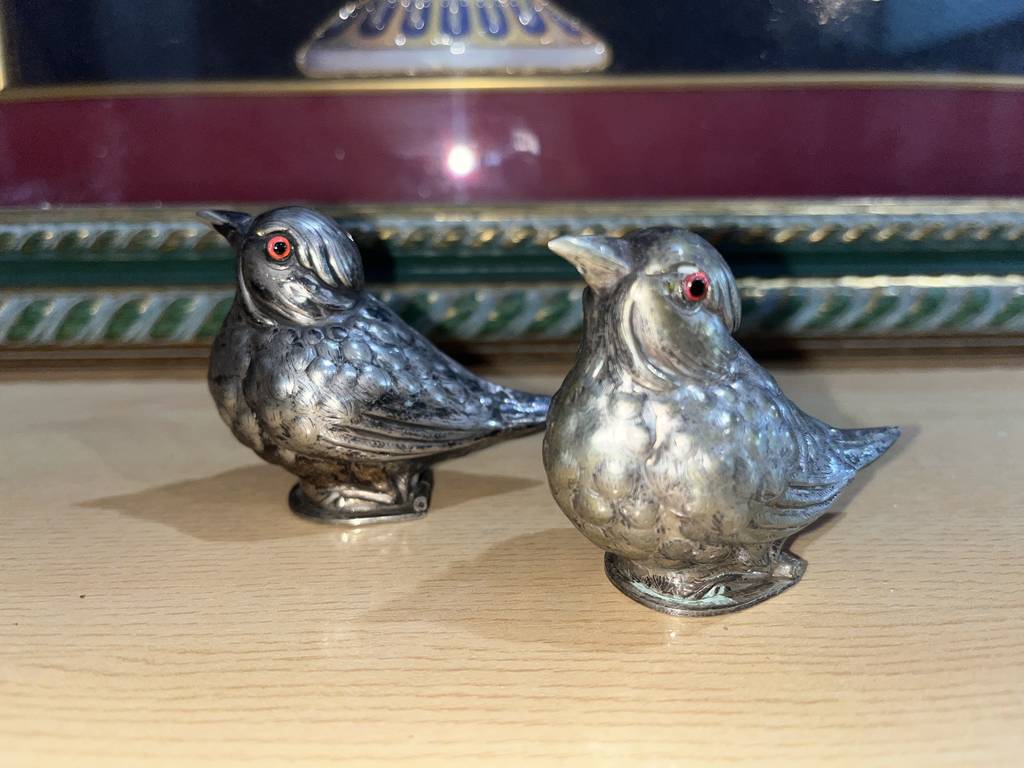 SALERO Y PIMENTERO DE ALPACA - Imagen 2