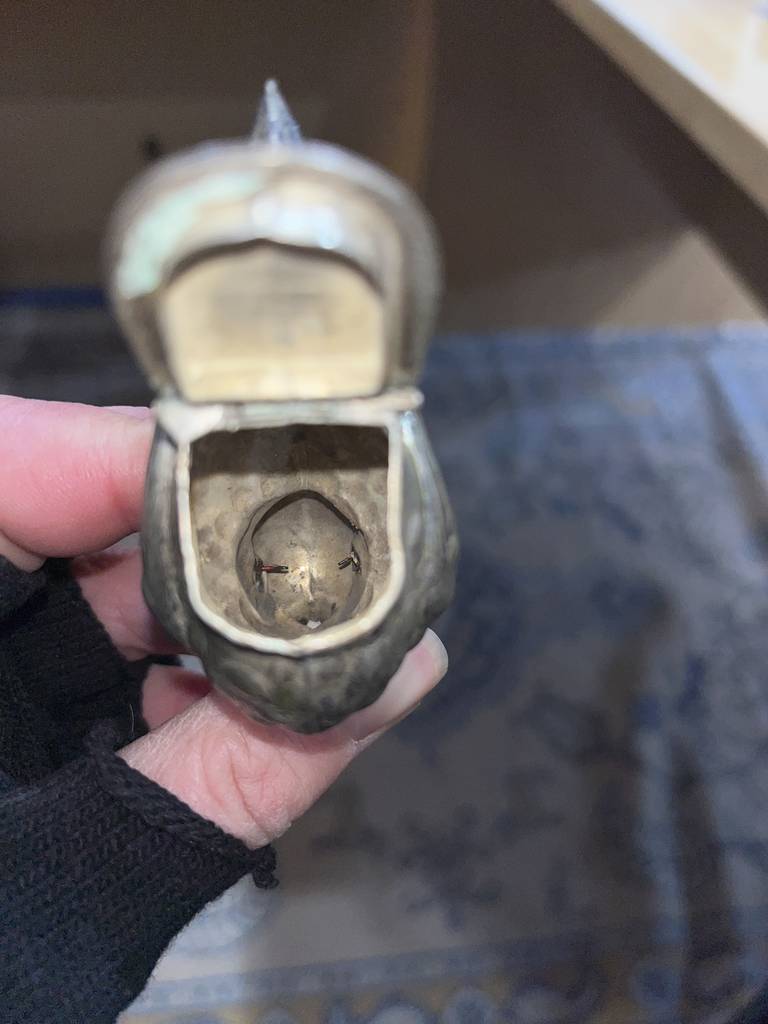 SALERO Y PIMENTERO DE ALPACA - Imagen 8