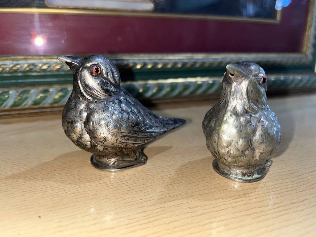 SALERO Y PIMENTERO DE ALPACA - Imagen 4